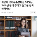 이공계 국가우수장학금 35%는 '여학생'한테 주라고 권고한 한국장학재단 이미지