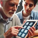 어르신 스마트폰 독립 이미지