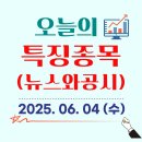 2025.06.04 (수) - 오늘의 특징종목(뉴스&amp;공시)