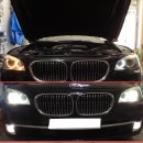 740li 2011년 F01 F02 엔젤아이 링마커 및 아이라인 눈썹등,안개등 화이트 LED 작업 교체 BMW 수입차 메딕 오토 파츠 부품 용품 oem 730 730d 745 750 760 사각 이미지