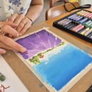 오일파스텔로 색감 표현하기 이미지