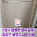 종로맥가 아산탕정점 | 고양이 출입문 설치 업체 | 방화문 영등포 시공 사례
