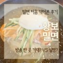 황보밀면 | 창원 맛집 황보밀면 후기 밀면 잘아는 친구와 처음 먹어본 친구의 솔직 평가
