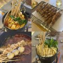 천호 구워서 나오는 양꼬치 맛집 후둥꼬치구이 에서 소갈비살꼬치랑 깐양전골먹었어요