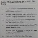 Game of Thrones Final Season in Two Days! ＜왕좌의 게임＞ 마지막 시즌, 이틀 후 방영 이미지