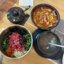 깡레이더 | 추천 찐맛집 고기 잔뜩 애호박찌개, 생고기비빔밥 대만족 후기, 재방문 의사 100% (반찬까지 싹 비움)