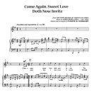 악보- Come again, Sweet love doth now invite 이미지