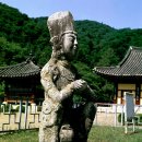 평창 월정사 석조보살좌상 이미지