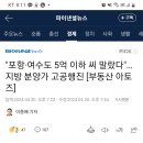 "포항 여수도 5억 이하 씨 말랐다" 이미지