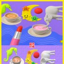 커피 마시는 코끼리 이미지