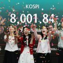 KOSPI tops 8,000 intraday before tumbling below 7,500 장중 8,000선 돌파후 7,500아래 이미지