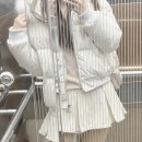 로즈화이트 | 드라이로즈 CANDY TRIMMED 패딩 화이트 후기 / 겨울 아우터 추천☃️