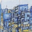 수채화 어반스케치 이미지