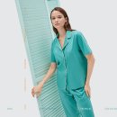 집에서도 아름다울 수 있다 – 오오아 레인보우 셔츠카라 여성파자마 상하세트