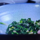 백양사의 사찰음식 시금치무침 미나리나물 표고버섯조청조림 부각탕수 이미지