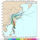 3호 태풍 '개미' 예상 경로 이미지