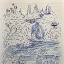 숲속계곡 이미지