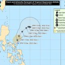 필리핀날씨- 필리핀 기상청의 태풍 경고 이미지