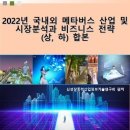 [보고서] "2022년 국내외 메타버스 산업 및 시장분석과 비즈니스 전략(상,하) 합본" 이미지