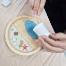 금호아트 | 금호중학교 진로체험 출강 | 레진아트 바다 트레이 만들기 수업 후기 🌊