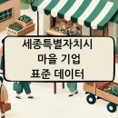 농업회사법인㈜세종우리밀 | 세종특별자치시 마을 기업 표준 데이터