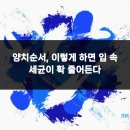 365온가족치과의원 | 양치순서, 이렇게 하면 입 속 세균이 확 줄어든다