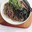 들기름 메밀국수 만들기 깻잎 들기름막국수 레시피 쯔유 소스 간장 모밀국수 요리 이미지