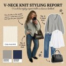 5574 | Day 45. 무신사로 핀터레스트 입기: 목선이 예뻐 보이는 마법! 'V넥 니트' 레이어드