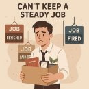 [틈틈이 영어공부] He can't keep a steady job 이미지