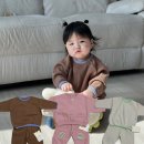 아프리콧스튜디오 : 베이비콧 맨투맨 셋업 구매 후기, 10개월 아기옷 추천 (새학기 기획전 ing )