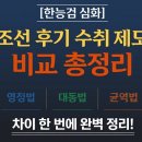 토산물 | [한능검 심화] 조선 후기 수취 제도 비교 총정리｜영정법·대동법·균역법 차이