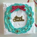 백드롭 페인팅 | 크리스마스 리스 백드롭페인팅 후기 🎄🎨 미니 리스 만들기 DIY 키트