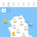 오늘의 날씨 🌞☔️☃️ , 2026년 3월 9일 월요일 이미지