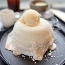 가은에정원 | 광안리 디저트 맛집 언벤트커피, 부드럽게 녹는 모찌수플레 후기