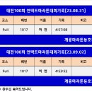 대전100회 언택트마라톤대회기록[23.09.02] 이미지