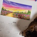 소소한 행복 오일 파스텔 이미지