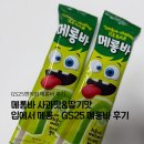 GS25문정바른점 | 이게 그렇게 핫하다며~ GS25 메롱바 사과맛 vs 딸기맛 비교 후기
