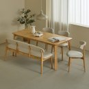 보이는 당구 (100이상)A | 쿠팡체험단 고가당첨 파로마 모라 원목식탁 1800 + A의자3p + 벤치 세트