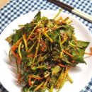 참나물 샐러드 소스 만들기 참나물 사과 샐러드 레시피 이미지