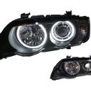 1999-03년 X5 E53 뉴 화이트 LED 엔젤아이 타입 제논 전용 헤드라이트 BMW 수입차 메딕오토파츠 부품 용품 드레스업 튜닝 신형개조 x5 이미지