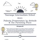 Puberty Talk at Tauranga Intermediate- 타우랑가 인터미디어트에서 준비된 성교육 시간 이미지
