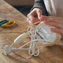 라탄공예 무드등 만들기 이미지