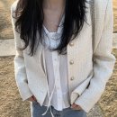 오늘 내개 | archivejtou 아카이브제이투유 메르 트위드 자켓 가디건, 디어 블라우스 후기