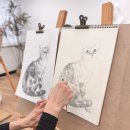 고양이화실 | 소묘 전문 취미미술학원 [소묘 화실] 동물 연필화 고양이 소묘 수업 후기