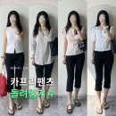 별시도룩 | 카프리팬츠 돌려입기 OOTD | 8월 출근룩 코디 4가지