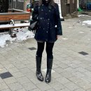 #ootd 데일리룩 눈 오는 날엔 피코트를 입어