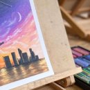 오일파스텔 드로잉 이미지