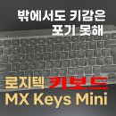로지텍키보드 MX Keys Mini - 집밖에서도 타건감은 포기 못해 구매한 Logitech! 아이패드 키보드...