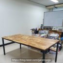 H1821 | 수원 경기대학교 주문 제작한 아카시아 원목 테이블과 리바트 의자 H1821 납품후기
