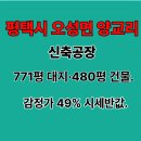 오성산단 내부도로 | 평택시 오성면 공장경매 양교리 감정가 49% 시세반값 신축공장 대지 771평.건물 480평